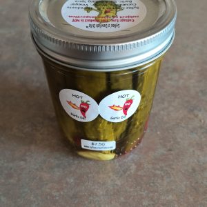 Pint "Double Hot" Garlic Devilish Dill Pickles