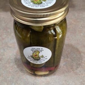 Quart Hot Garlic Devilish Dill Pickles